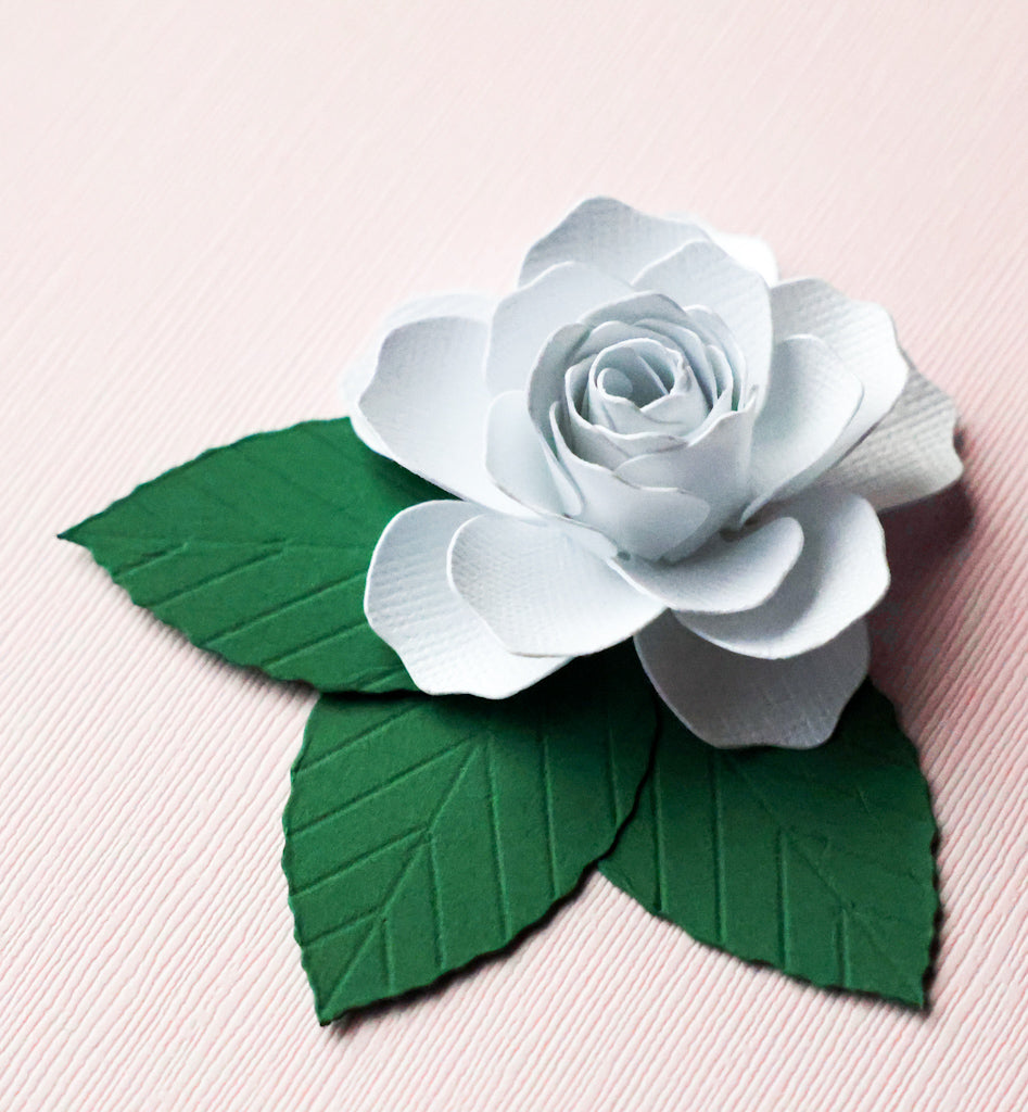 PREORDER – 2" Embossed Rose Leaves Wooden Die