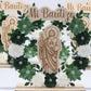 Recuerdos/Centros de Mesa Para Bautizo San Judas Tadeo (Verde)