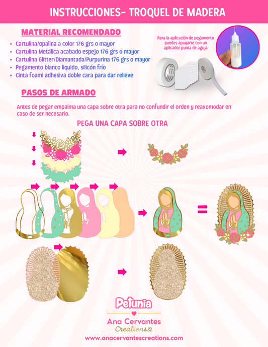 READY TO SHIP- Petunia x Ana Cervantes Creations™ - Virgen de Guadalupe