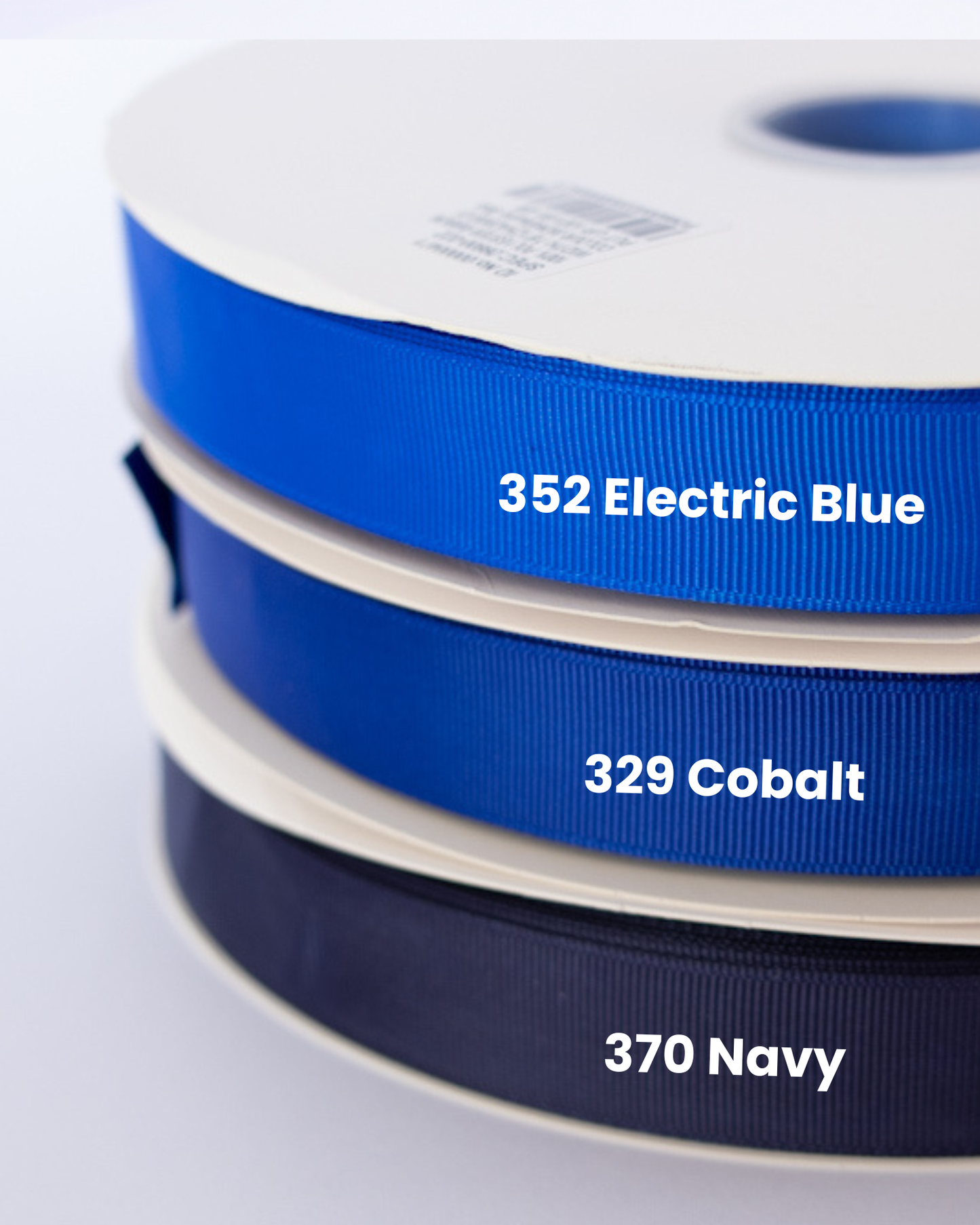 7/8” Grossgrain Ribbon - 100 yards (Dark Blues)