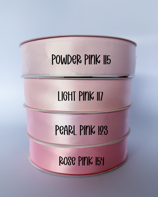 1.5” Satin Double-Faced Ribbon - 100 yards (Pinks)