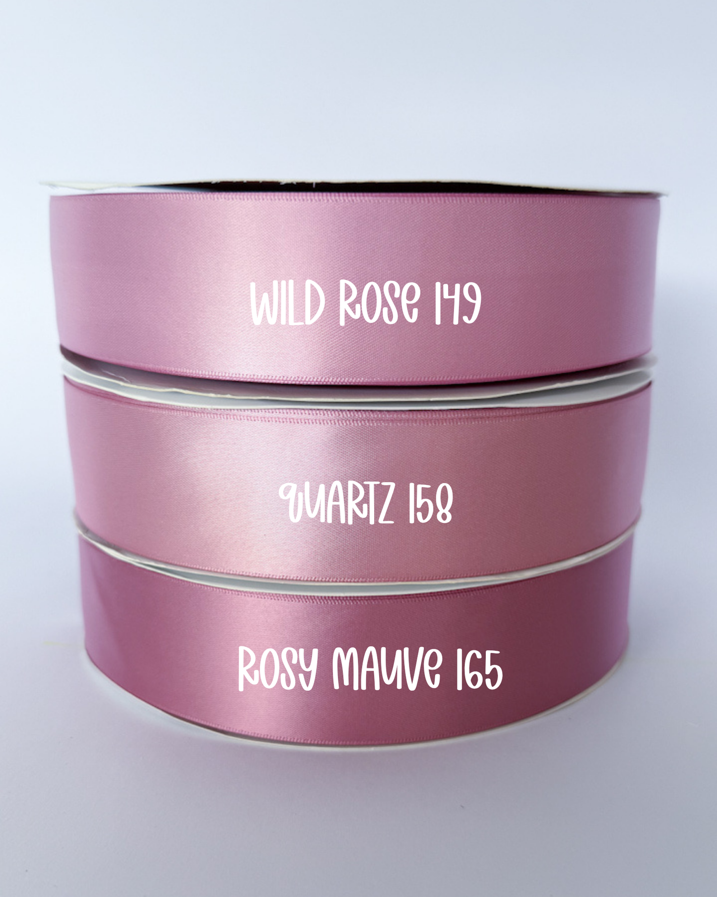 1.5” Satin Double-Faced Ribbon - 100 yards (Rose Pinks)