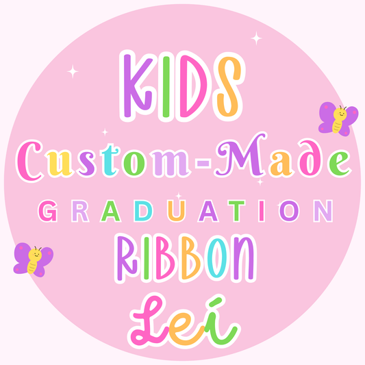 PRE-K & Kindergarten Custom-Made Ribbon Graduation Lei
