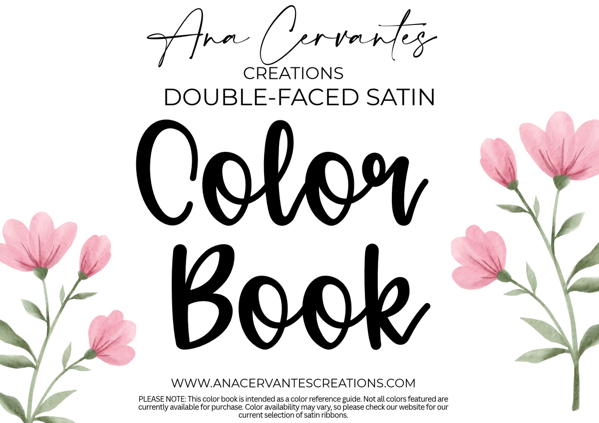 LIMITED: Double-Faced Satin Ribbon Color Book