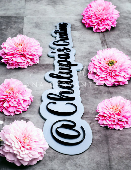 Custom 2-Layer Business Watermark / Name Plate